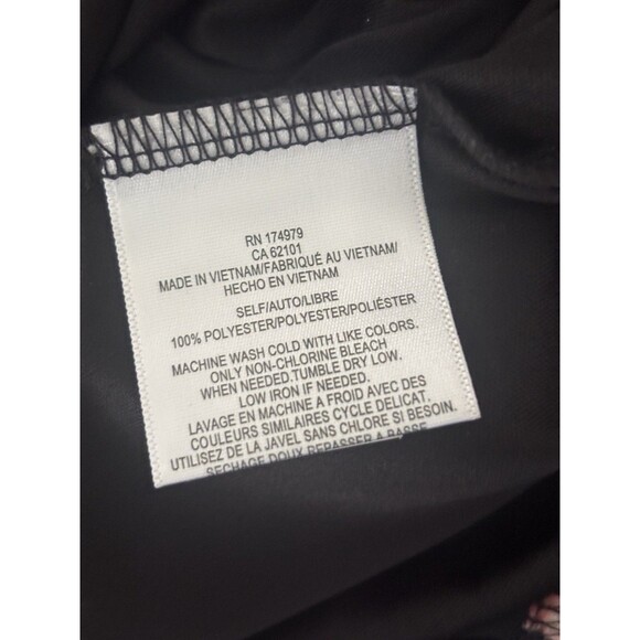 BCBGMAXAZRIA Black Floral Ruffle Cocktail Dress Sz Small Sleeveless - Picture 10 of 10